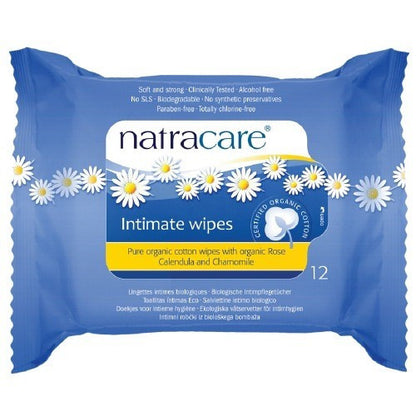 Natracare Intimate Cotton Wipes (12x12 CT)-0