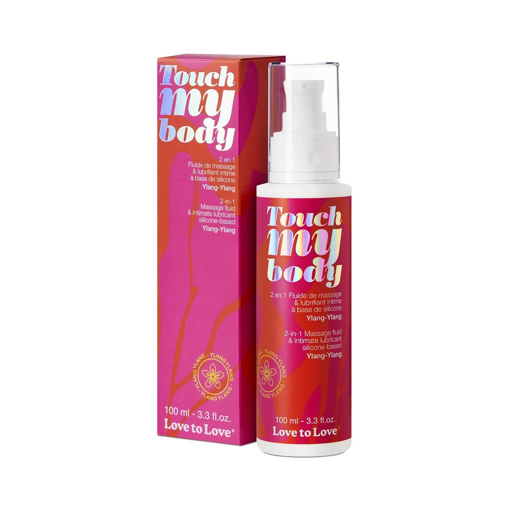 Love to Love Touch My Body 2-in-1 Massage Fluid & Intimate Lubricant Ylang-Ylang 3.3 oz.-0